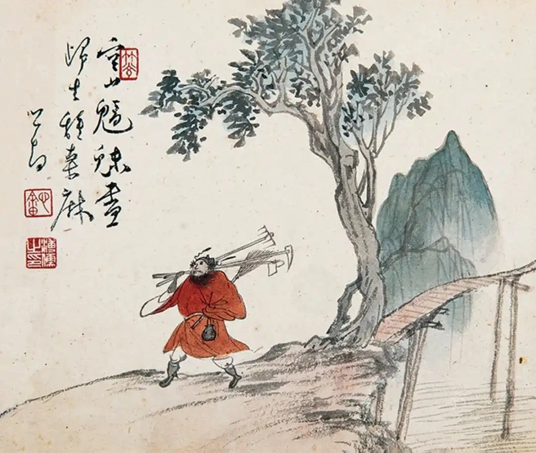 Zhong Kui painting attributed to Pu Ru, no. 27