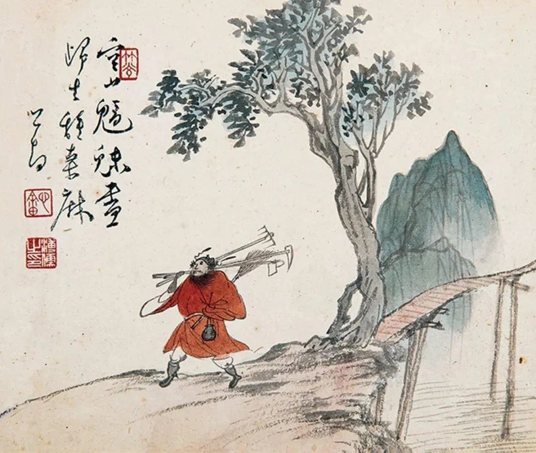 Zhong Kui painting attributed to Pu Ru, no. 9