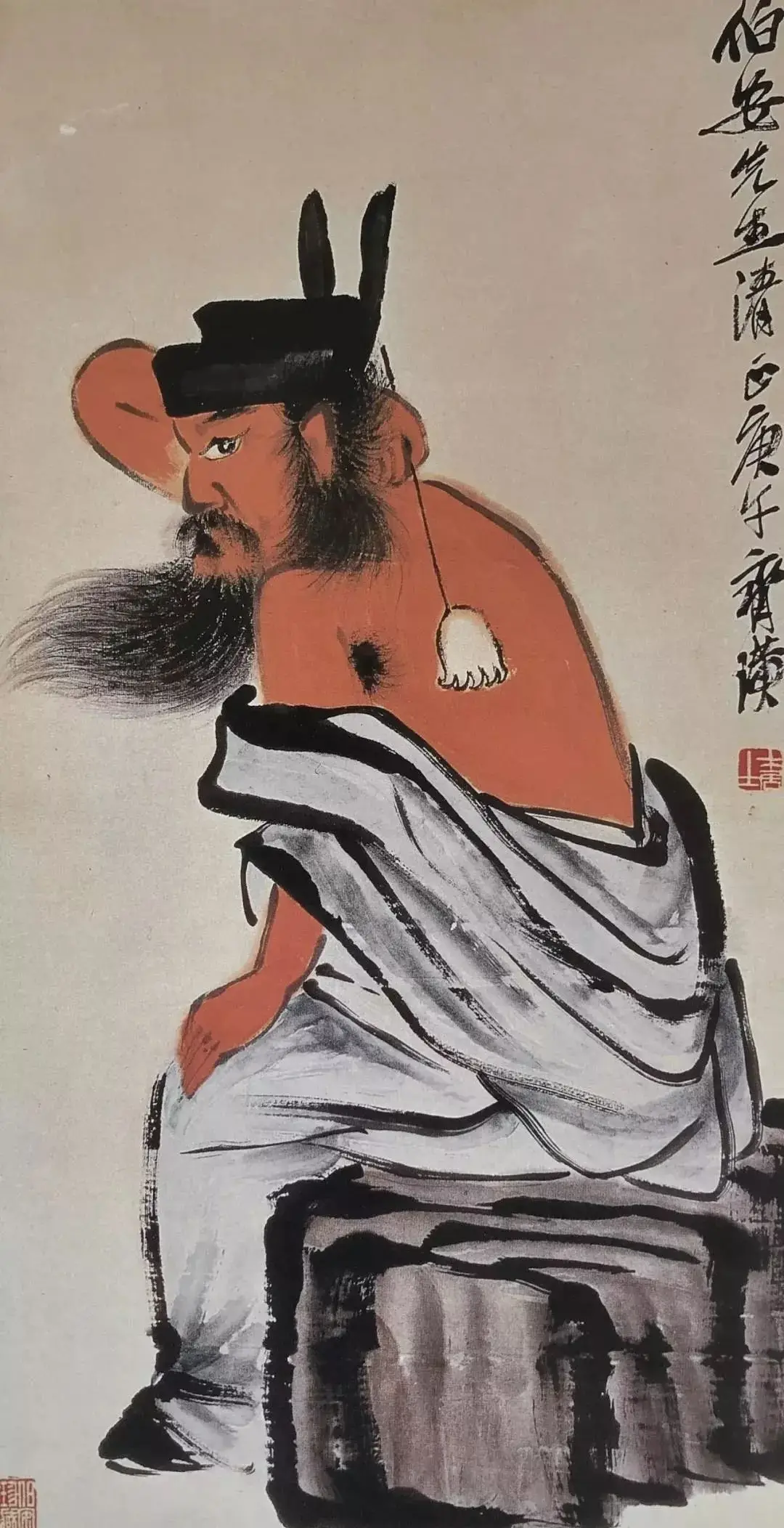 Zhong Kui painting attributed to Qi Baishi, no. 3