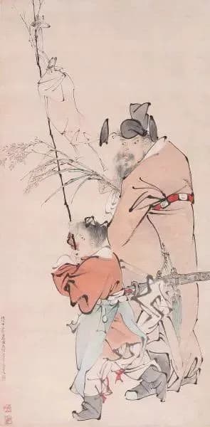 Zhong Kui painting attributed to Ren Bonian, no. 10