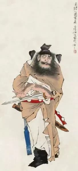 Zhong Kui painting attributed to Ren Bonian, no. 13