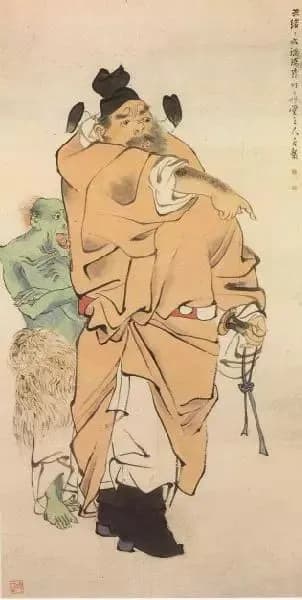 Zhong Kui painting attributed to Ren Bonian, no. 15