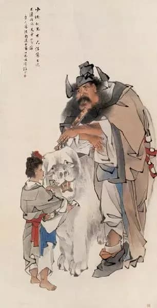 Zhong Kui painting attributed to Ren Bonian, no. 18