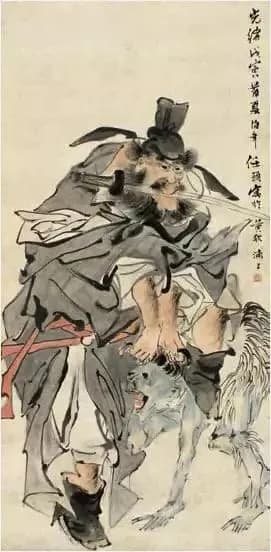 Zhong Kui painting attributed to Ren Bonian, no. 20