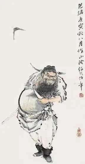 Zhong Kui painting attributed to Ren Bonian, no. 23