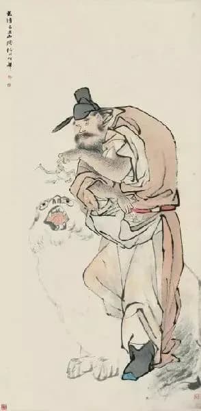 Zhong Kui painting attributed to Ren Bonian, no. 25