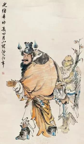 Zhong Kui painting attributed to Ren Bonian, no. 26