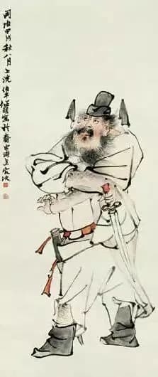 Zhong Kui painting attributed to Ren Bonian, no. 29