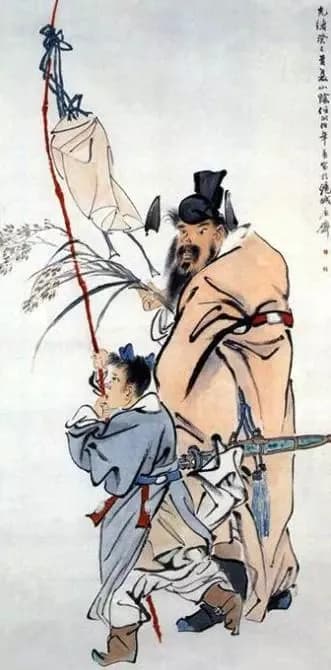 Zhong Kui painting attributed to Ren Bonian, no. 33