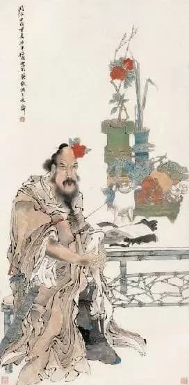 Zhong Kui painting attributed to Ren Bonian, no. 35