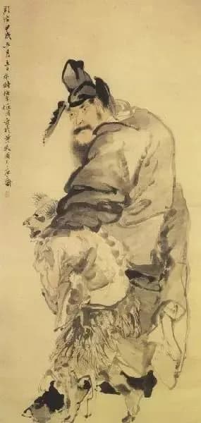 Zhong Kui painting attributed to Ren Bonian, no. 38