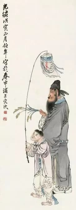 Zhong Kui painting attributed to Ren Bonian, no. 40