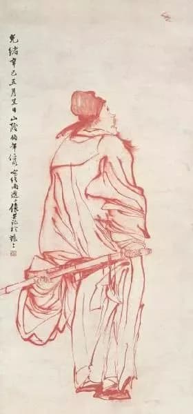Zhong Kui painting attributed to Ren Bonian, no. 48