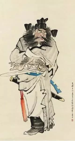 Zhong Kui painting attributed to Ren Bonian, no. 50