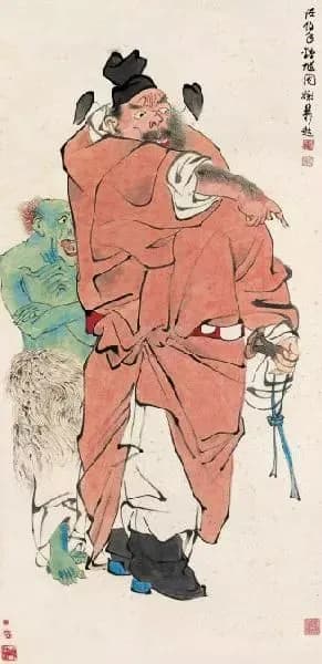 Zhong Kui painting attributed to Ren Bonian, no. 58