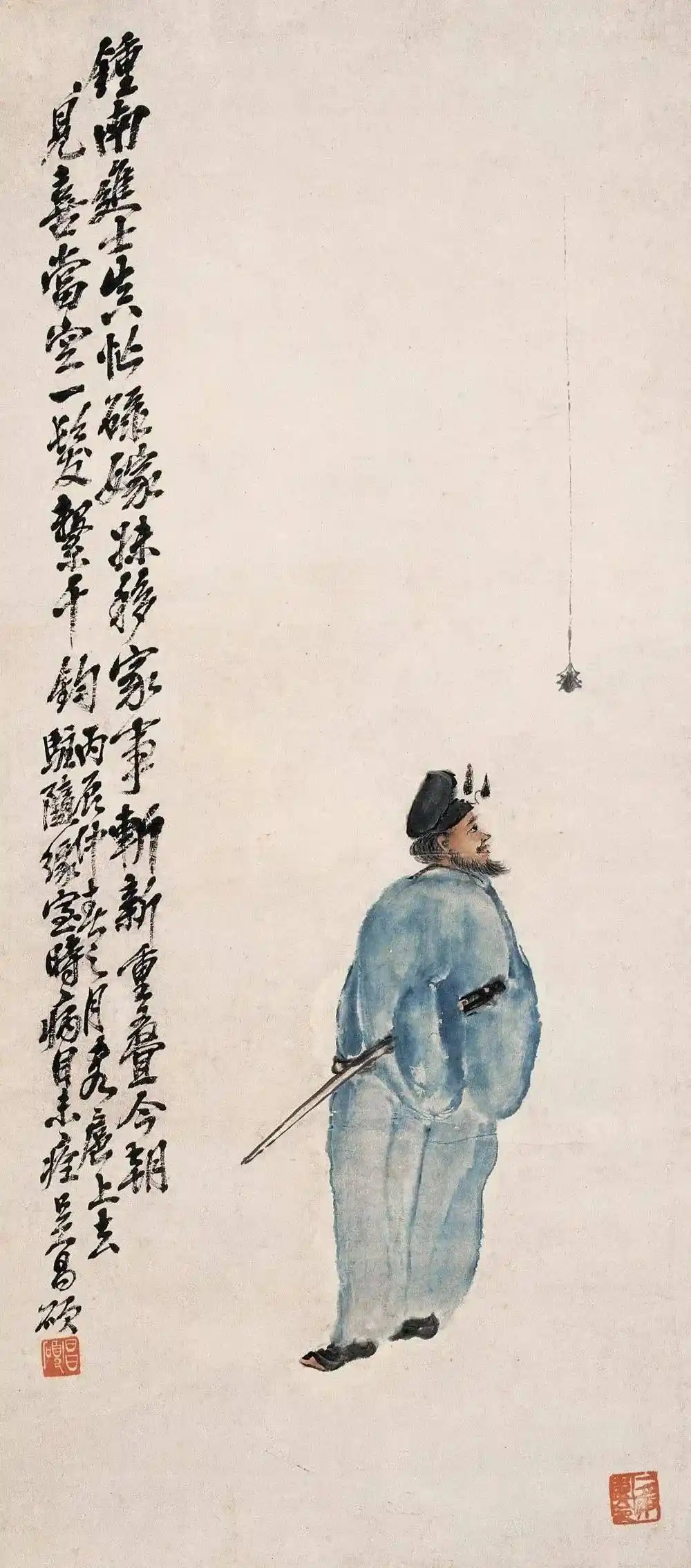 Zhong Kui painting attributed to Wu Changshuo, no. 12