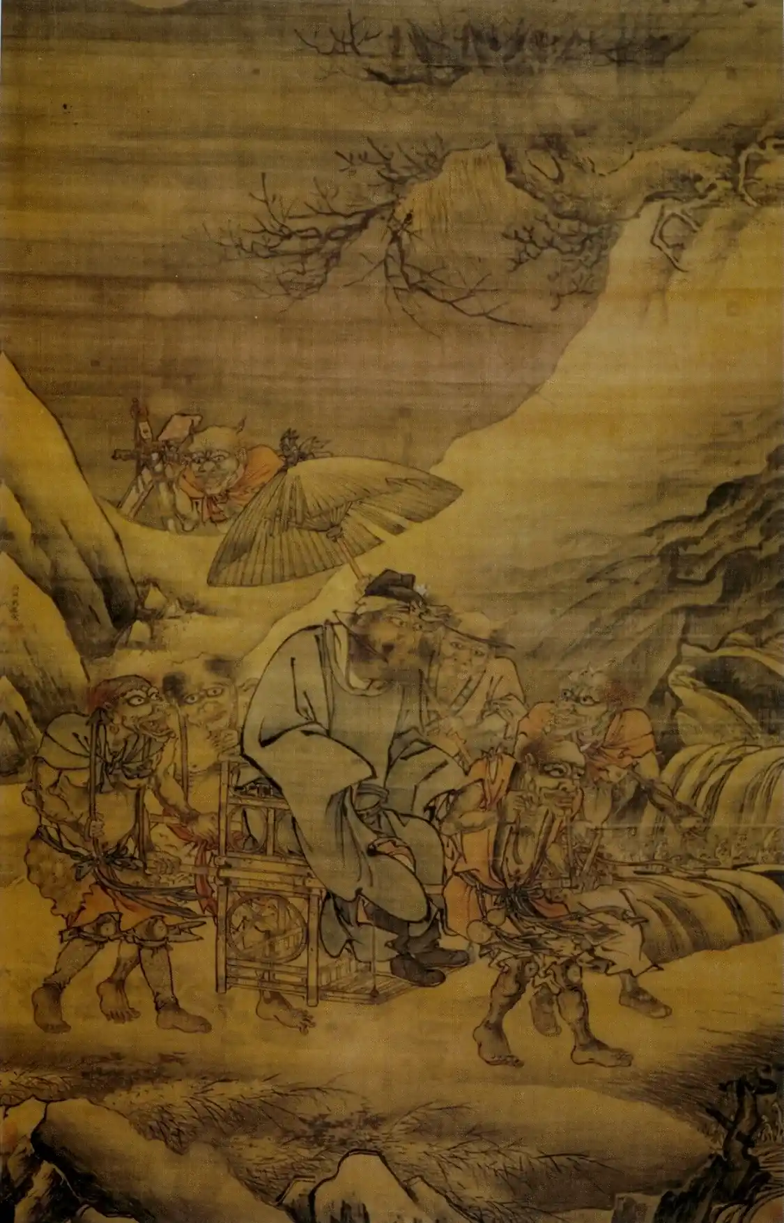 Zhong Kui Traveling at Night 钟馗夜游图轴