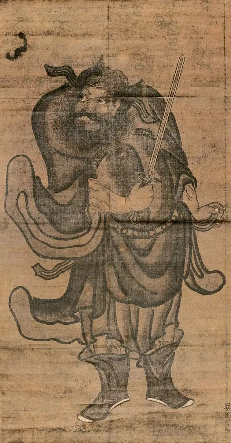 Wu Daozi's original painting of Zhong Kui