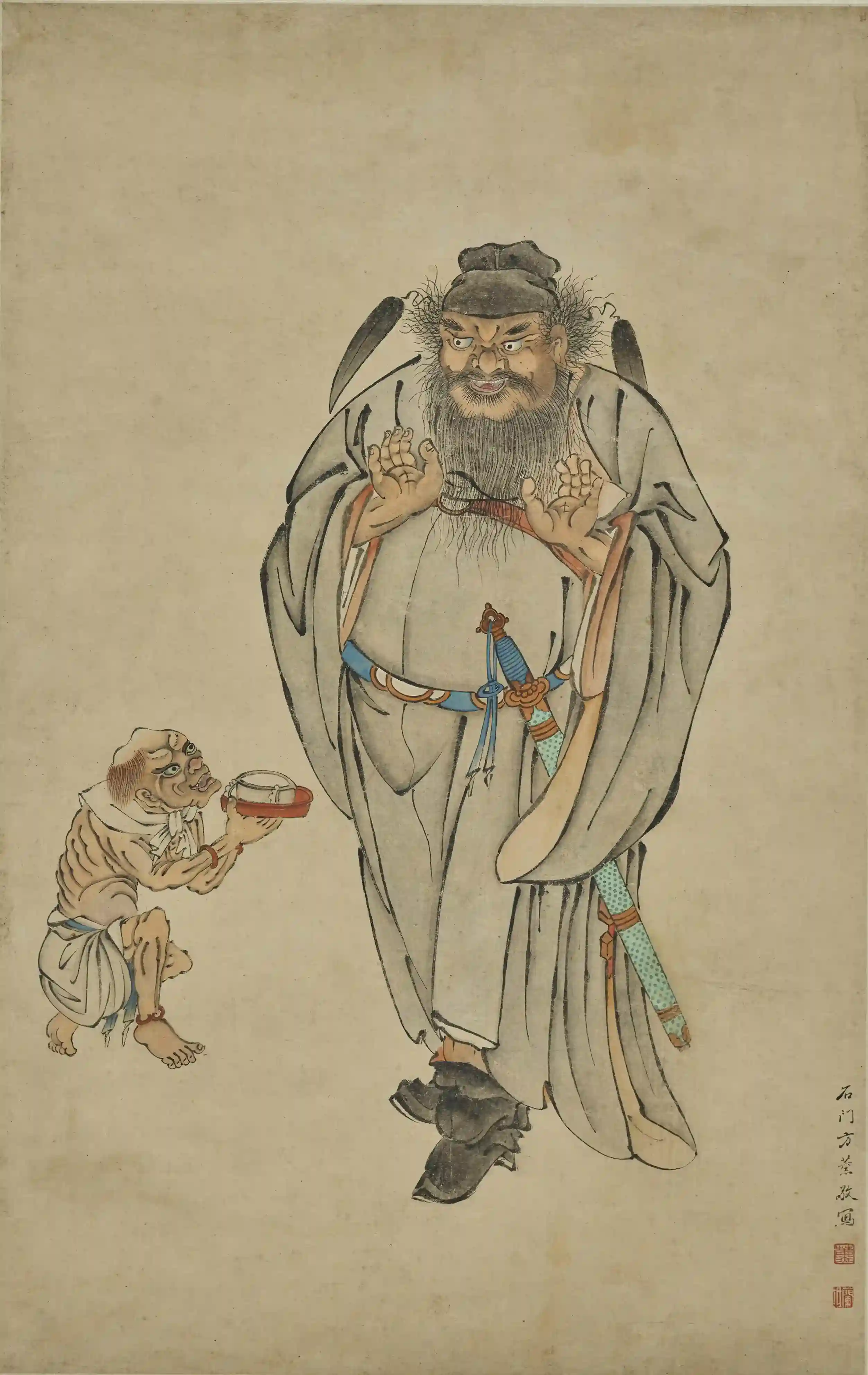 Zhong Kui Portrait 钟馗像轴