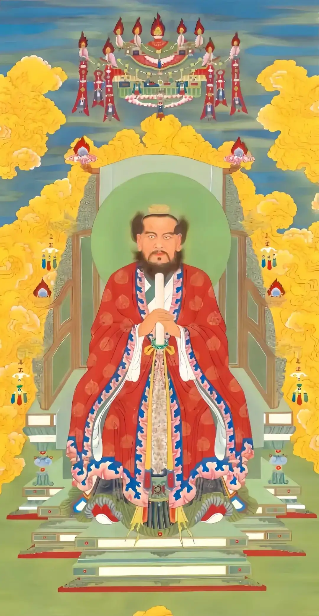 Zhong Kui in divine robes